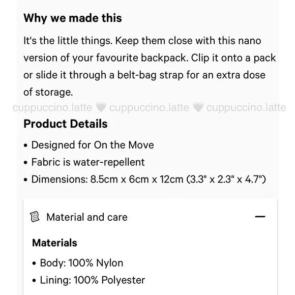 💗NWT🍊Lululemon City Adventurer Backpack Nano - Pale Raspberry/Orange Frappe - Picture 7 of 7